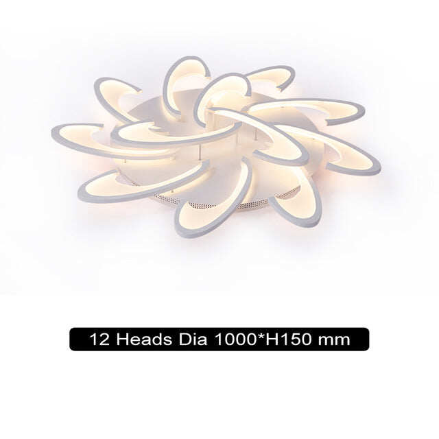 Remote Control LED Ceiling Lights with Ultra-thin Acrylic Flush Mount Lamp