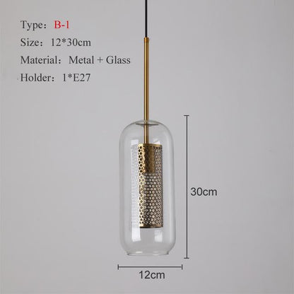 Loft Modern Pendant Light Glass Ball Hanging Lamp Kitchen Light Fixture Dining Hanglamp  Living Room Luminaire