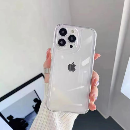 Luxury Transparent TPU Phone Case For iPhone 15 14 13 12 11 Pro Max XS X XR 7 8 Plus Mini Shockproof Protective Cover