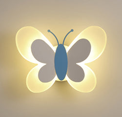 Butterfly Girl Room Lamp Creative Cartoon Children Energy-saving Boy Lamp Wall Lamp