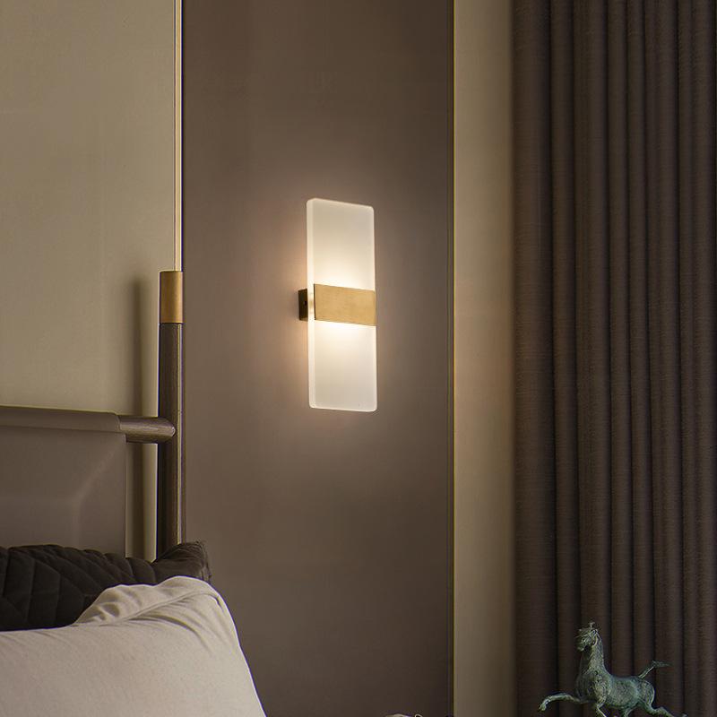 Nordic Fashion Lamp Bedroom Copper Wall Lamp