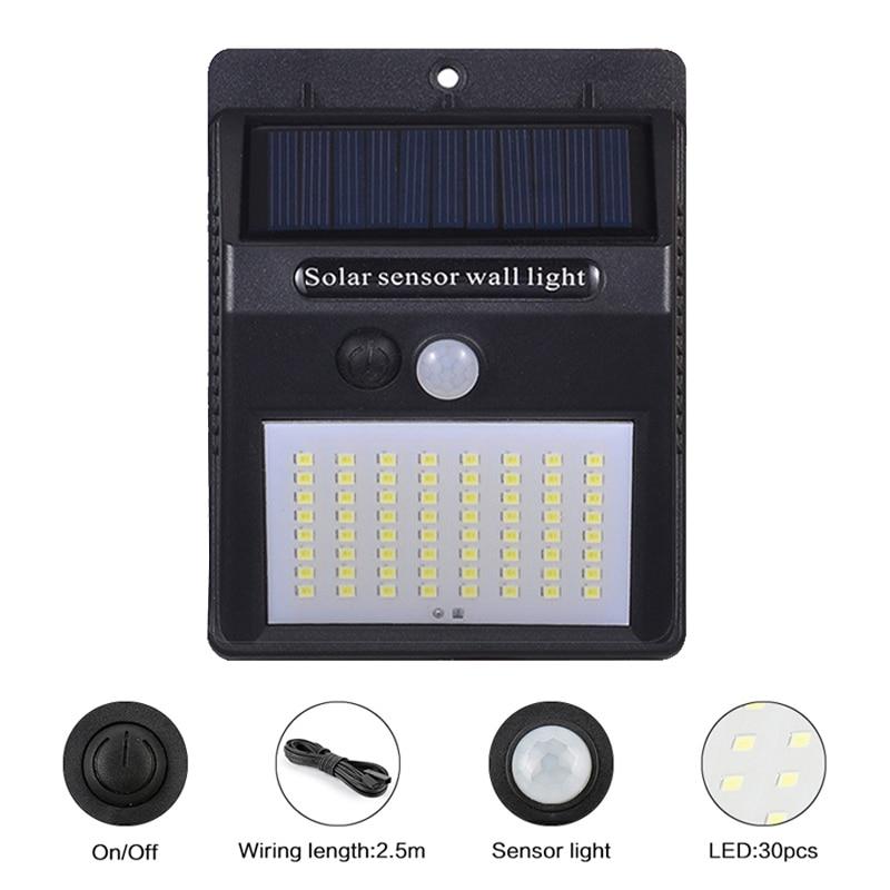 A2 LED Solar Light 40 80LED garden lamp PIR Motion Sensor night light separated for Home outdoor Street Yard Path fence