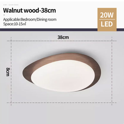 Bedroom Light Nordic Original Wood Grain Color Ceiling Light Modern Creative LED Lighting