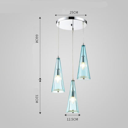 Modern Simple LED Chandelier Three Head Crystal Chandelier