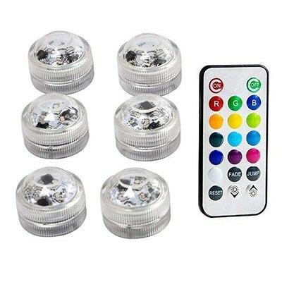 Waterproof SMD3528 Submersible LED Lights RGB Underwater Night Lamp Wedding Tea Light Vase Bowl Party Christmas Decoration light