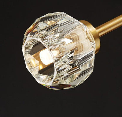 Crystal Chandelier All Copper Creative LED Lamp
