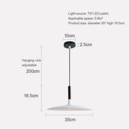 LED Saucer Pendant Lights Hanging Lamp Cement Hanglamp Nordic Retro Living Room Light Fixtures Decorative Lighting