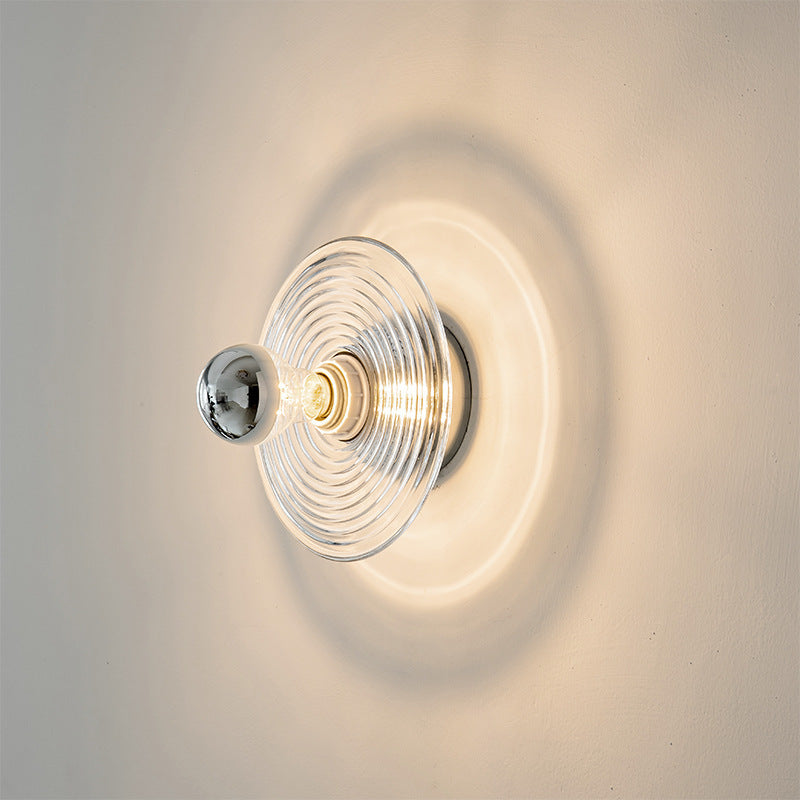 Nordic LED Wall Lamp Water Ripple Glass Lighting For Bedroom Living Room Home Decoratio