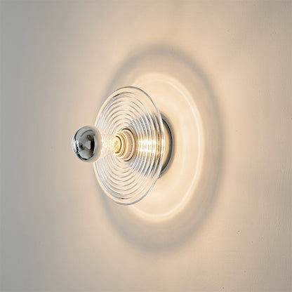 Nordic LED Wall Lamp Water Ripple Glass Lighting For Bedroom Living Room Home Decoratio