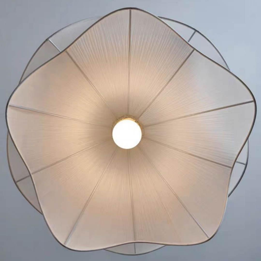 Art Decor Flower Pendant Light Fabric Lamps 40cm 50CM for Living Room Kids Room Dining Room Hanging Light Indoor Lighting