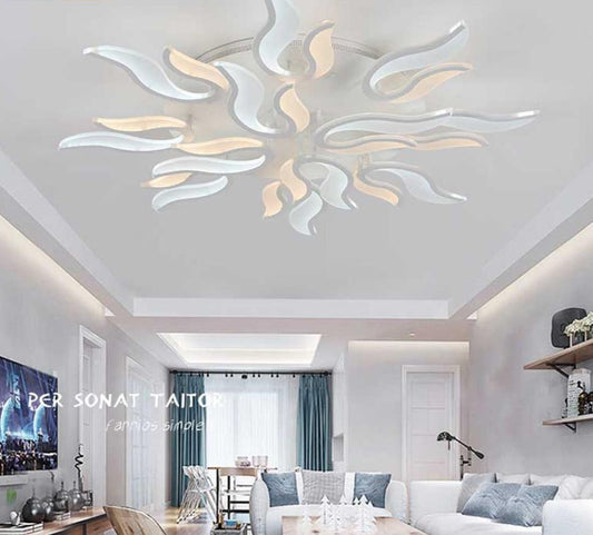 LED Modern Iron Acrylic Fire LED Lamp.LED Light.Ceiling Lights.LED Ceiling Light.Ceiling Lamp For Foyer Bedroom