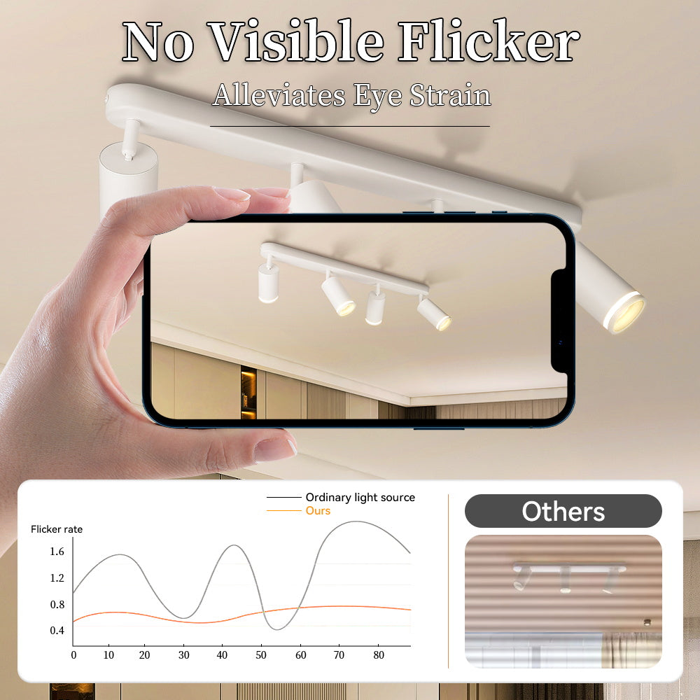 Modern Ceiling Led Spot Light Replaceable GU10 Bulb Track Lighting for Living Room Kitchen Ceiling Lamp