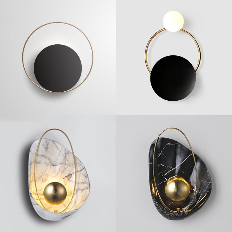 Postmodern Bedside Lamp Wall Lamp Personality Creative Shell Wall Lamp