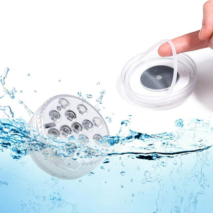 RGB Submersible Light Magnetic Suction Cups Remote Control Underwater LED Night Light Swimming Pool Light Vase Bowl Party Decor