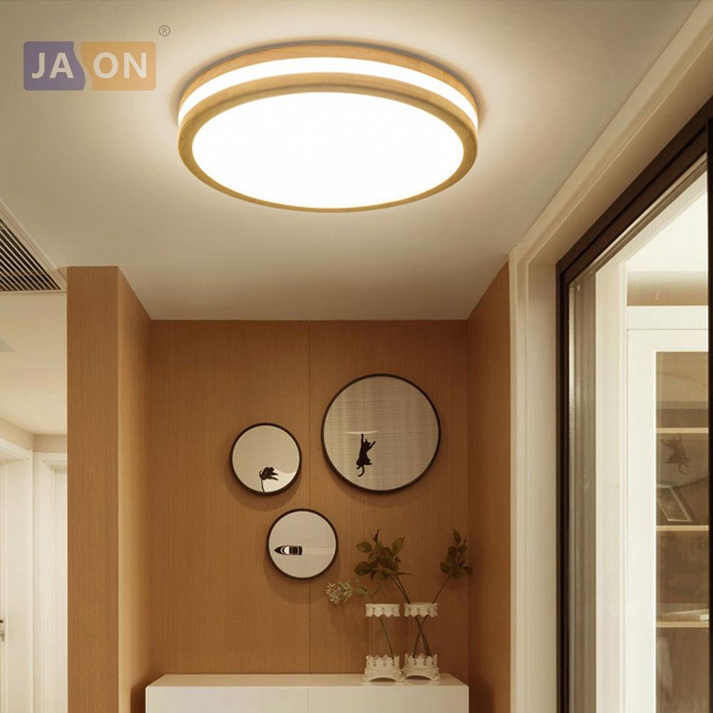LED Modern Acryl Wood Iron Round 6cm Height LED Lamp.LED Light.Ceiling Lights.LED Ceiling Light.Ceiling Lamp For Foyer Bedroom