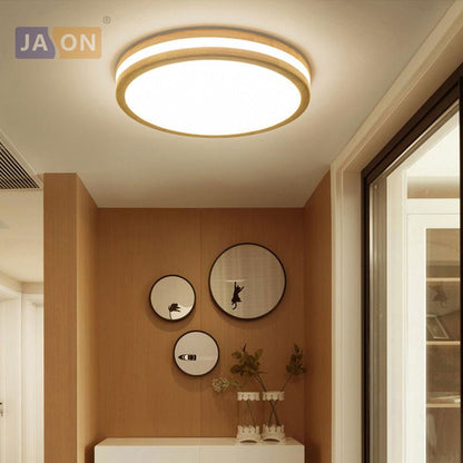 LED Modern Acryl Wood Iron Round 6cm Height LED Lamp.LED Light.Ceiling Lights.LED Ceiling Light.Ceiling Lamp For Foyer Bedroom