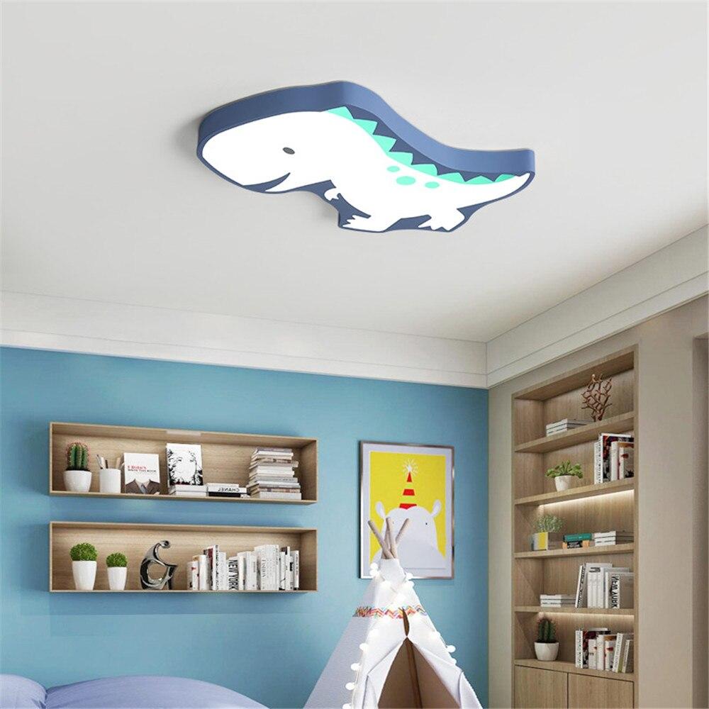 Modern Kids Room The Dinosaur LED Lamp Ceiling Light Cartoon Light Boy Gril Bedroom  Colorful Lighting Fixture