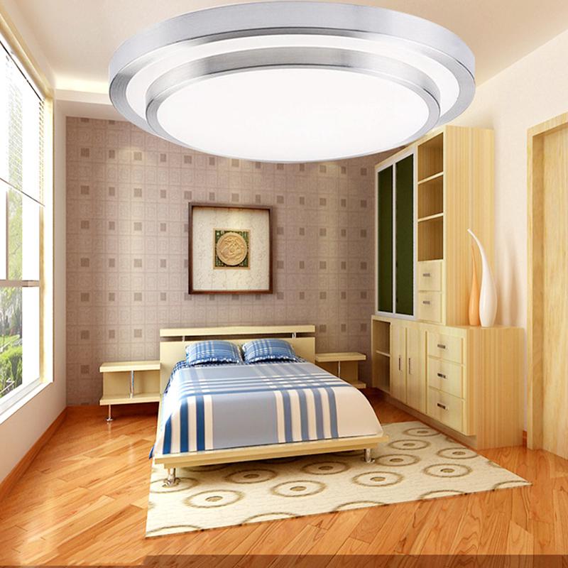 Modern 2.4G Remote Control LED Ceiling Light Aluminum Acryl High brightness Warm White+Cold White Dimming Surface Mounted Lamp
