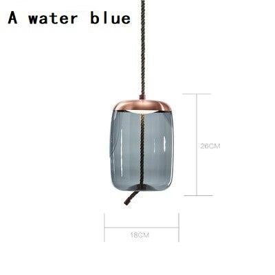 Modern Glass Scandinavian Pendant Lights Nordic Hanglamp Hemp Rope Industrial lamp For LOFT Deco Maison