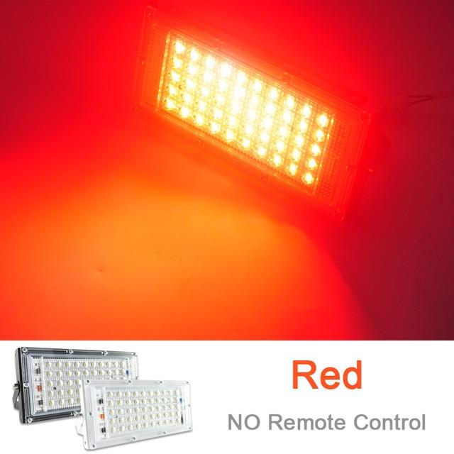 2pcs LED Flood Light 50W 100W RGB Floodlight street IP65 Waterproof Outdoor Wall Reflector Lighting AC Garden Spotlight