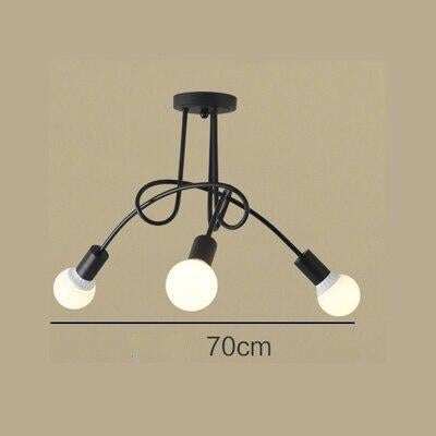 Industrial Style Bedroom Living Room Simple Study Dining Room Lamp Shop Cafe Loft Creative personality LED ceiling lamp