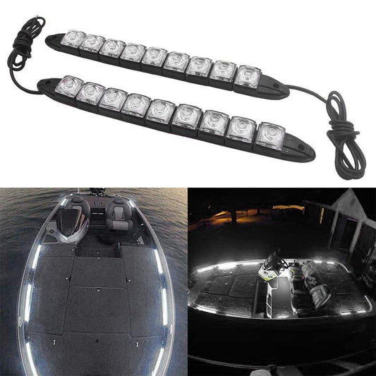 2Pcs/Set LED Signal Navigation Light Strip Waterproof Port Starboard Marine Boat Car Auto Signal Navigation Light Strip New