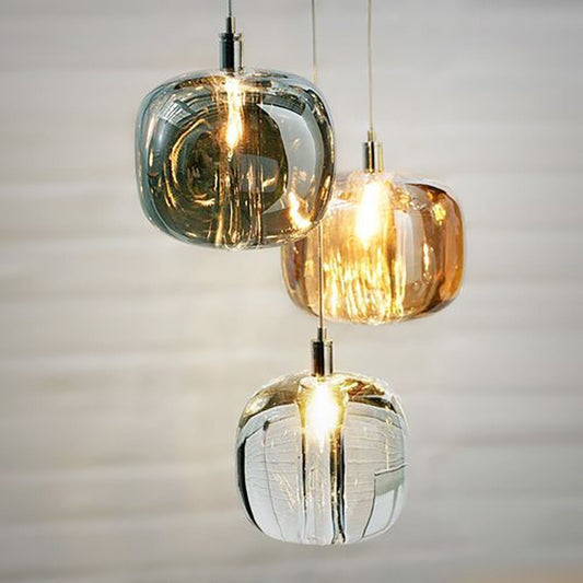 Staircase Living Room Crystal Ball Chandelier Indoor Kitchen Island Lighting Gloss Modern Art Crystal LED Chandelier