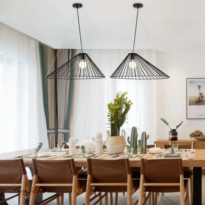 Postmodern Pendant Lights Iron  Vertigo Suspension Dining Room Luminaire Steel Lamp for Living Room