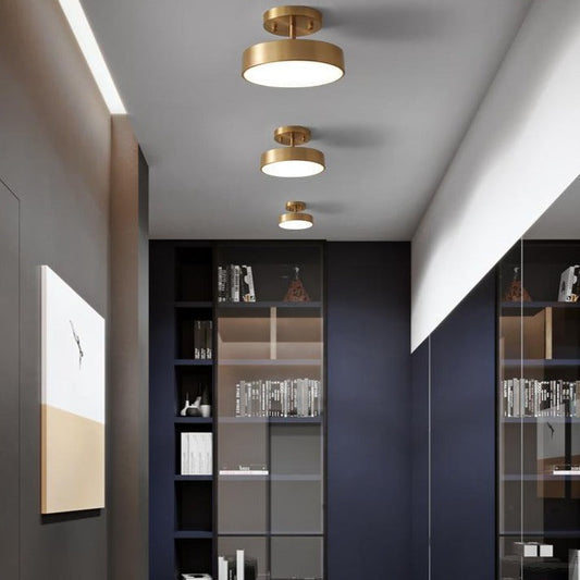 Creative Aisle Light Corridor Stairs Full Copper Lamp