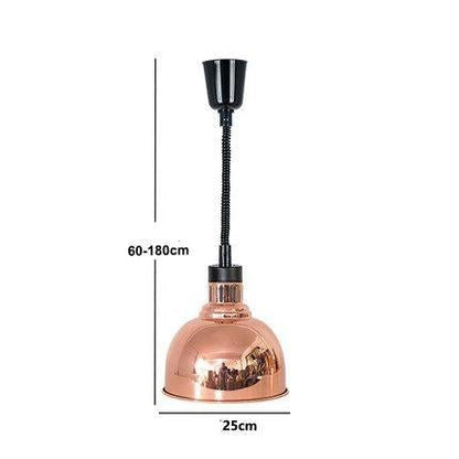 Restaurant Food Insulation Lamp Heating Lamp Commercial Chandelier Single-head Food Insulation Heating Lamp Barbecue Lamp