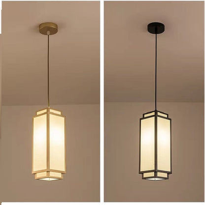 New Chinese Pendant Lights for Living Room Dining Room Aisle Entrance Fabric Light Fixtures for Celling Chandelier Modern