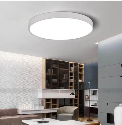 Ultra-Thin 5CM LED Modern Simple Ceiling Light Round Square Lamp For Living Room
