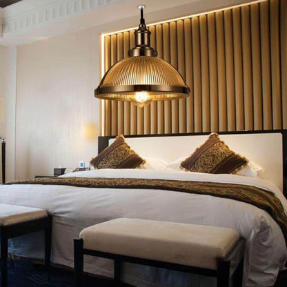 European American Industrial Retro Loft Vintage Pendant Lamp E27/E26 Edison Metal Glass Hanging Light For Bedroom Dining Room