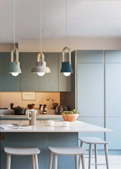 Nordic Loft LED Iron Pendant Lights Restaurant Room Bedroom Simple Hanging Lamp Home Indoor Kitchen art de pendant lamp Lighting