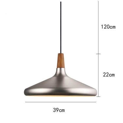 Brushed Gold/Silver Modern Pendant Lights Industrial  Kitchen Pendant Lamp Shade Light For Dining Room Kitchen Decoration