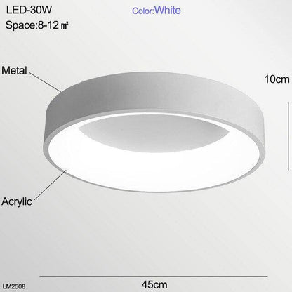 LED Ceiling Light Bedroom Modern Panel Lamp Lighting Fixture Living Room Ceiling Lamp Kitchen Surface Mount Flush Remote Control