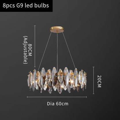 Luxury Crystal Chandelier Living Room Lamps Upscale Modern Lamps