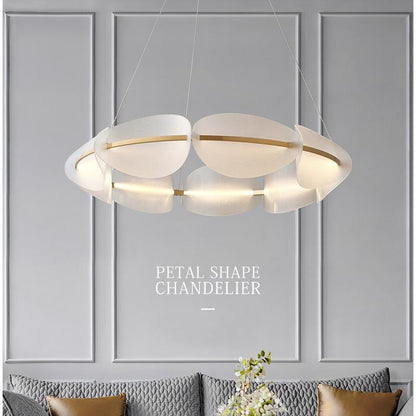 Circular Household Simple Petal Warm Chandelier