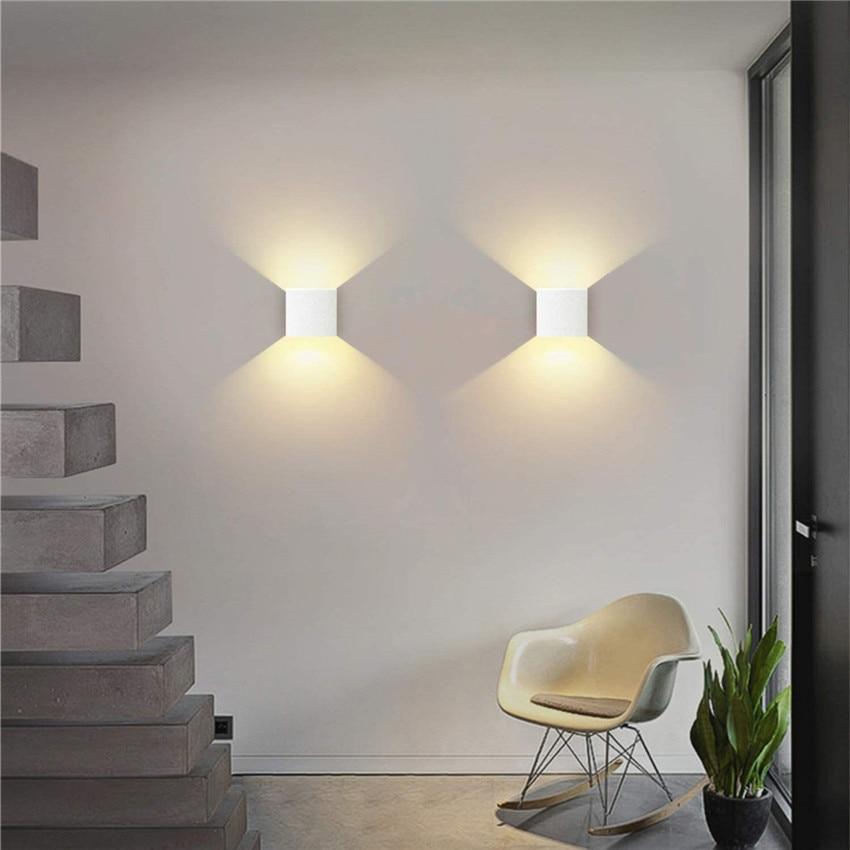 6W Up and Down Wall Lamps Dimmable LED Aluminium Wall Light LED Wall Lamp For Bedroom Living Room Corridor Aside Lighting BL06
