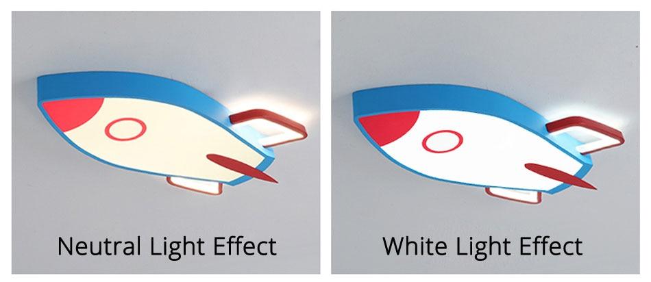 Airplane LED Ceiling Lights Boy's Girl's Study Room Bedroom Modern Lamp Lighting New Fixture Remote Control Luminaria