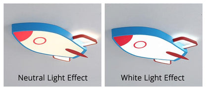 Airplane LED Ceiling Lights Boy's Girl's Study Room Bedroom Modern Lamp Lighting New Fixture Remote Control Luminaria