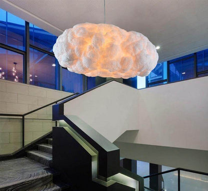 Nordic Clouds Pendant Lights Silk Lamp Dark Clouds Hanglamp Personality Decorate Hanging Light For Hotel Lobby Restaurant