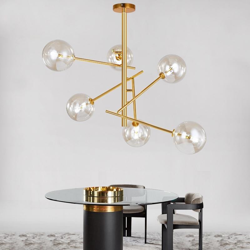 Europe Modern Creative Glass Pendant Light magic beans Glass Bubbles Study Livingroom Restaurant Cafe Decoration Lamp