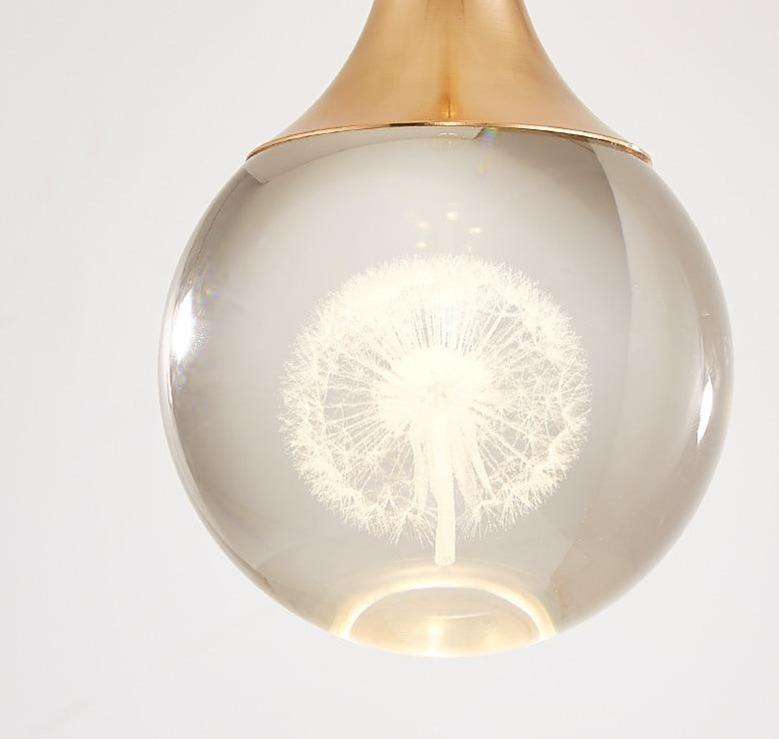 Light Luxury Duplex Villa Crystal Ball Long-line Chandeliers