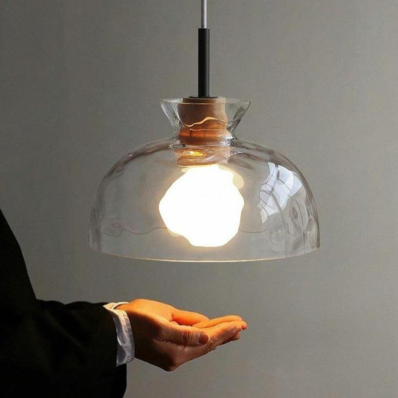 Nordic Lamp Clear Glass Lampshade Bedroom Living Room pendant lights Kitchen Dining chandeliers Restaurant Decor Hanging Lights