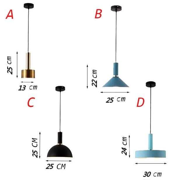 Nordic Simple Pendant Lights Modern Bedroom Dining Room Pendant lamp