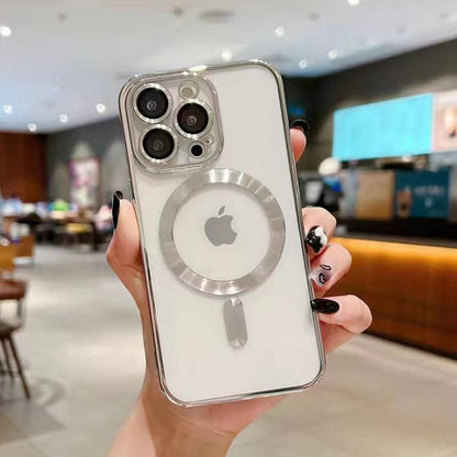 Original Plating For Magsafe Magnetic Wireless Charge Case For iPhone 17 Air 16 15 14 13 12 11 Pro Max Plus XS XR TPU Cover