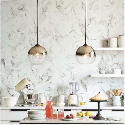 Modern Creative Personality Ball Glass E27 LED Pendant Lamp For Dining Room Living Room Bedroom Study Restaurant Aisle Hall Cafe