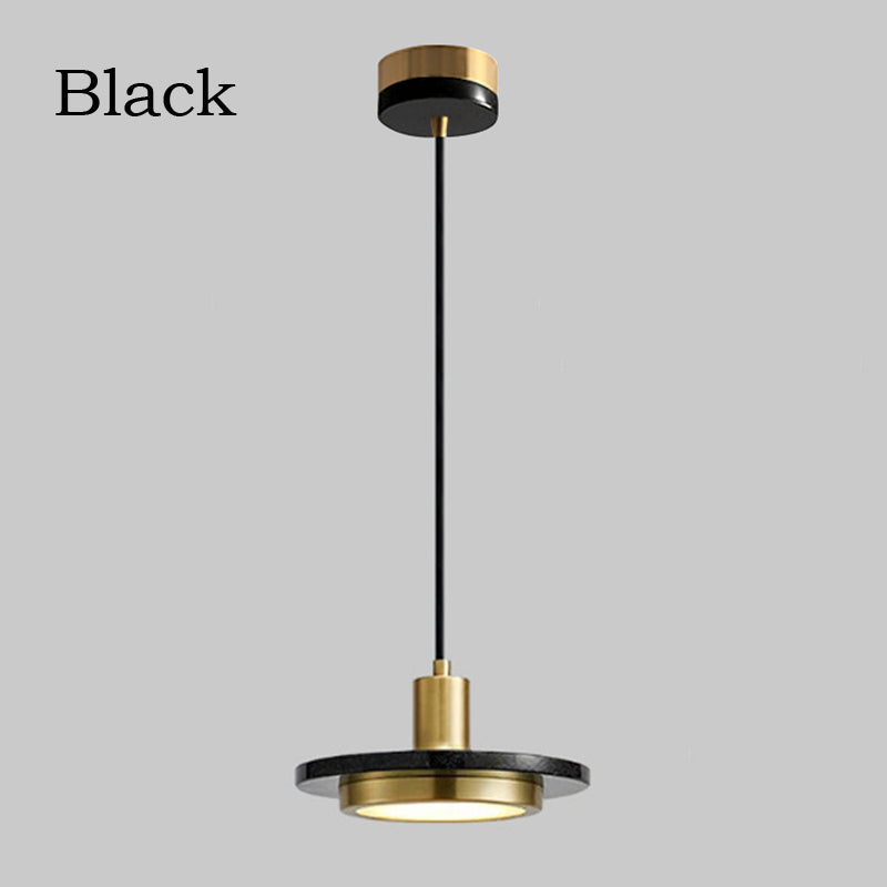 Postmodern LED Marble Pendant Lights Dining Table Luxury Marble Hanging Light Chandelier Bedroom Lamp