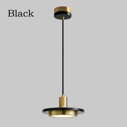 Postmodern LED Marble Pendant Lights Dining Table Luxury Marble Hanging Light Chandelier Bedroom Lamp